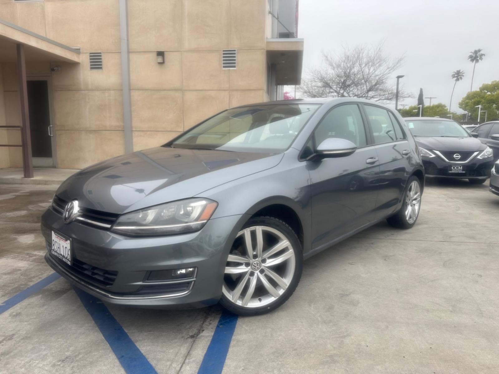 2015 Gray /Black Volkswagen Golf Leather (3VW217AU1FM) with an 4 Cylinder engine, Automatic transmission, located at 30 S. Berkeley Avenue, Pasadena, CA, 91107, (626) 248-7567, 34.145447, -118.109398 - Photo #1